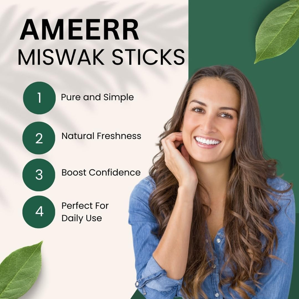 Organic Miswak Toothstick for Natural Dental Care - Single African Style