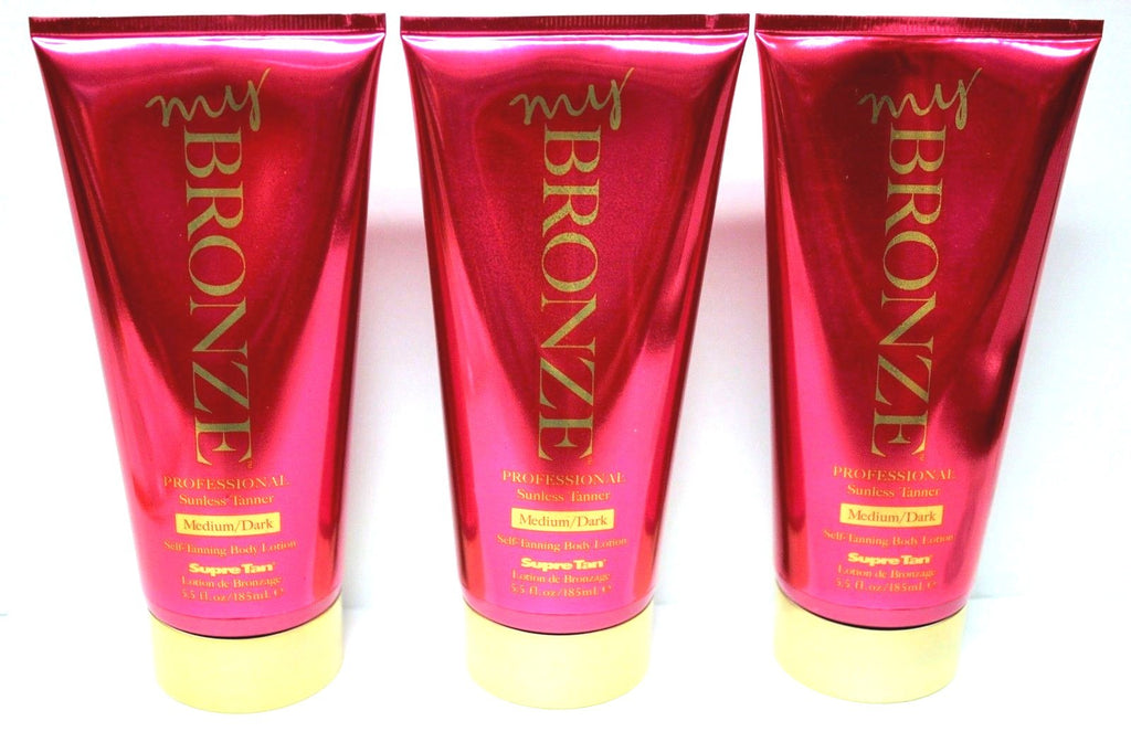 Self Tanner Lot - Medium Dark Sunless Bronzing Lotion 3 Pack