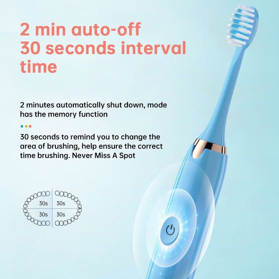 Electric Sonic Toothbrush Rechargeable with 3 Brush Heads & 5 Modes