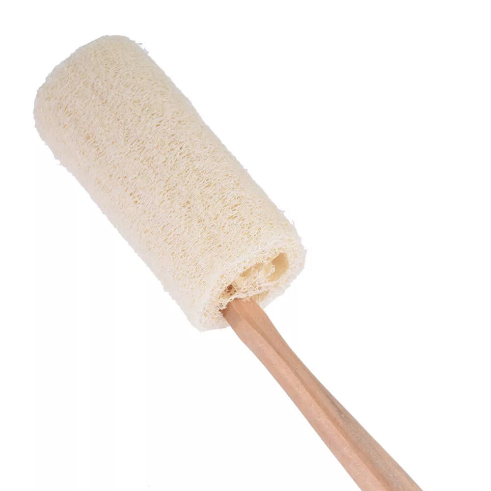 4Pcs Wooden Loofah Back Scrubber Bath Brush Exfoliating Long Handle