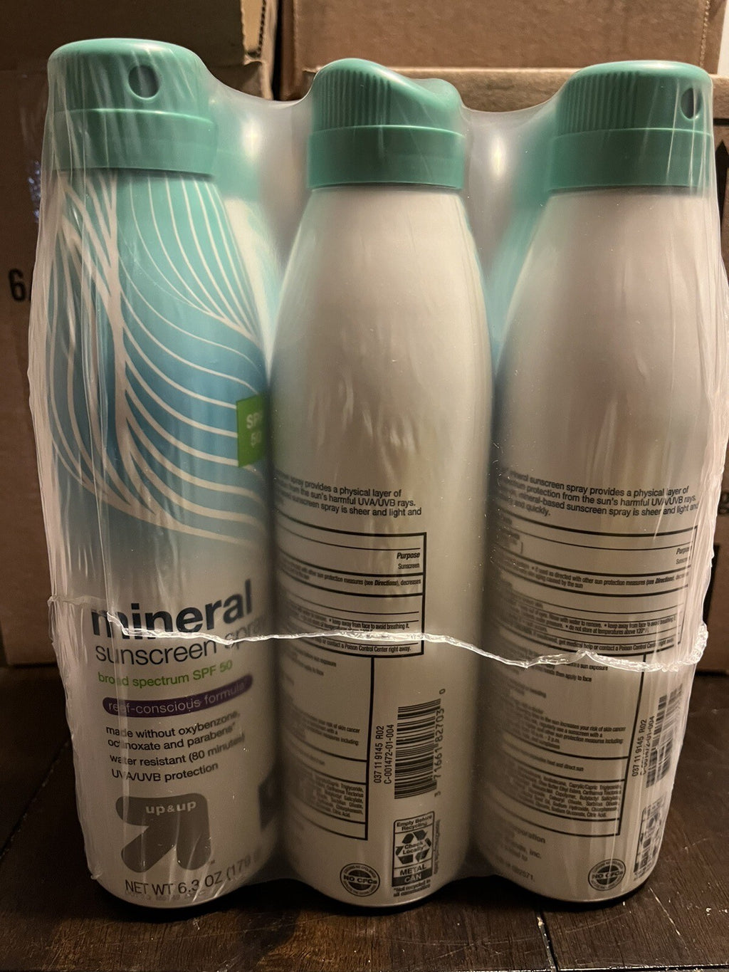 Mineral Sunscreen SPF 50 - Pack of 6, 6.3oz - Broad Spectrum Sun Protection