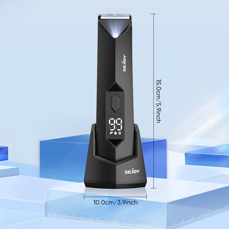 Cordless Electric Body Hair Trimmer for Men - Rechargeable Shaving Razor