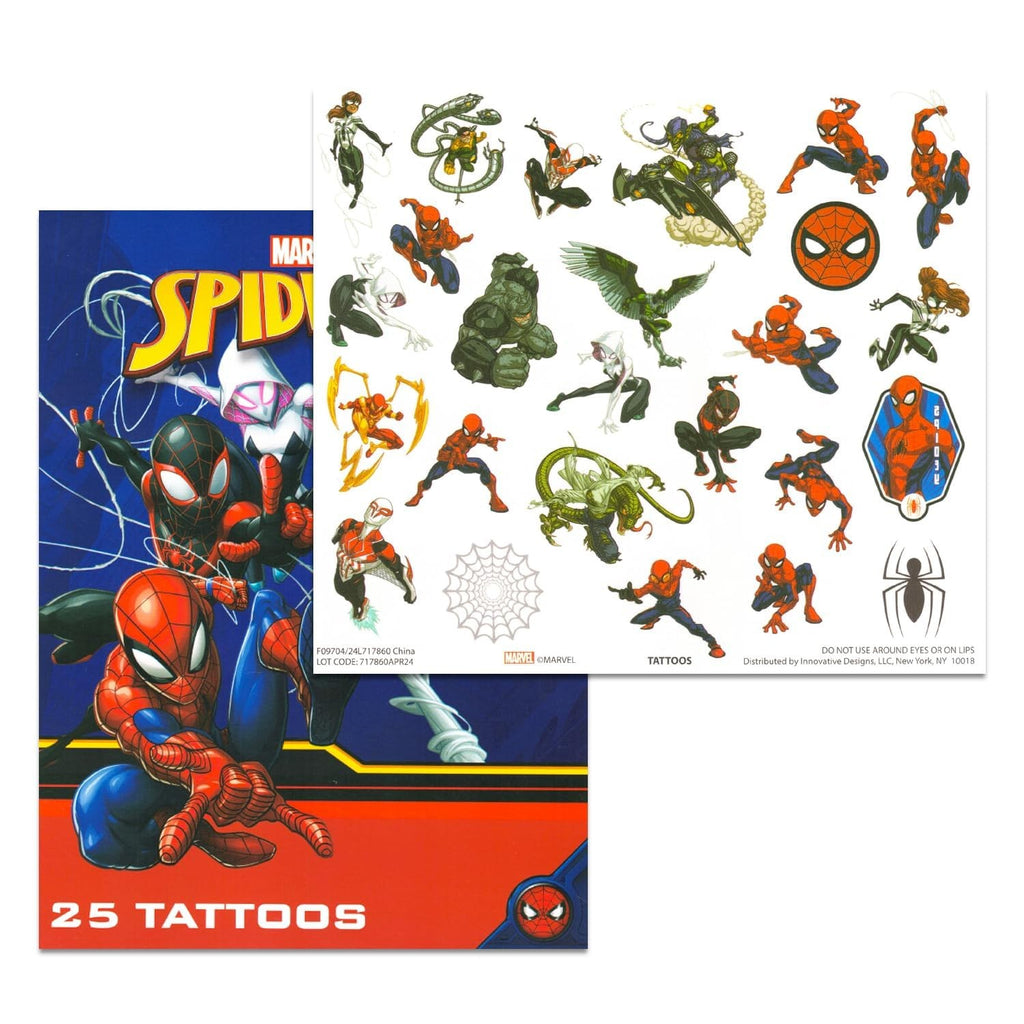 Temporary Superhero Tattoos for Kids Bundle – 100 Pcs & DC Mix