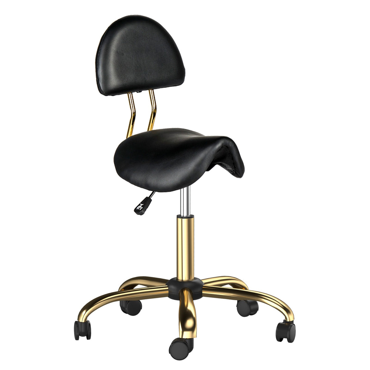 Heavy Duty Salon Rolling Stool with 400 Lb Capacity - Adjustable & Swivel