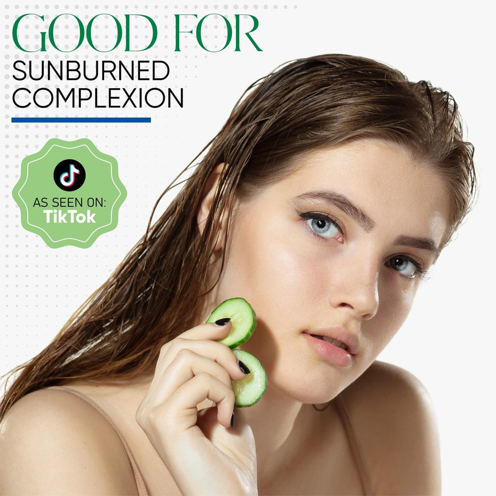 Exfoliating Soap Sponge with Cucumber & Melon for Face & Body - Long-lasting & Hydrating