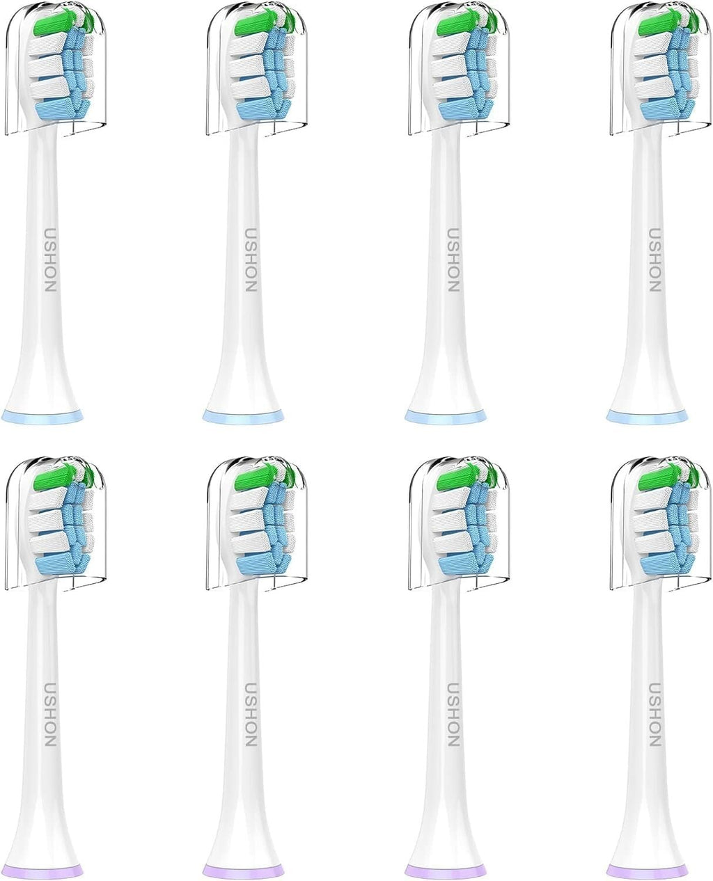 Replacement Toothbrush Heads Compatible with Phillips Sonicare 8 Pack - Soft Bristles
