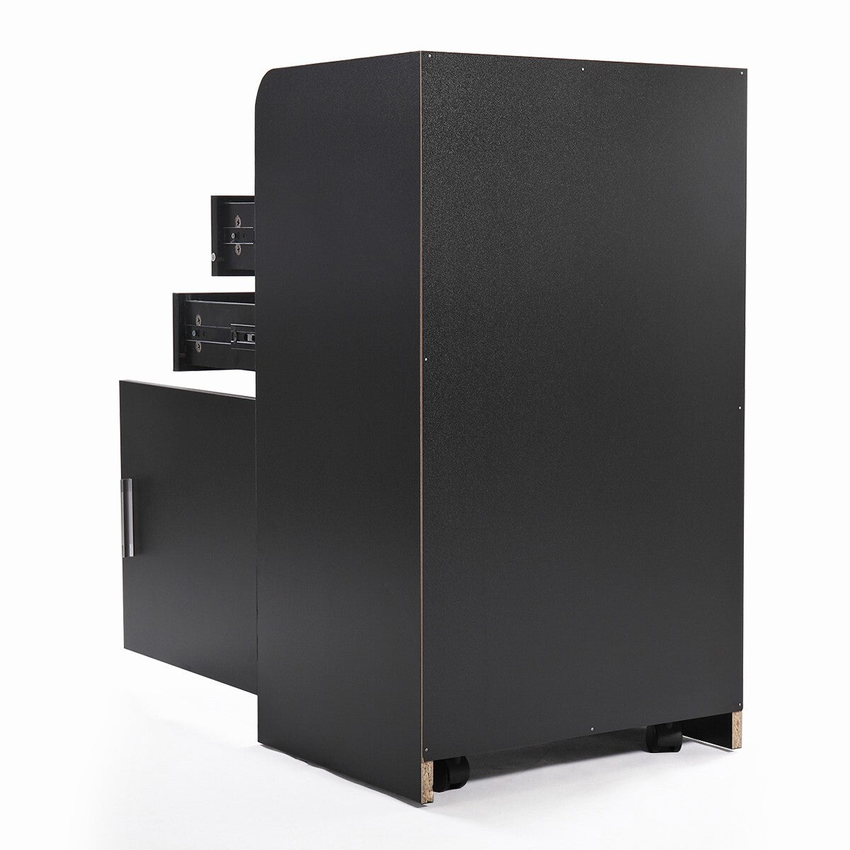 Salon Trolley Cabinet with Drawers & Hair Dryer Holders - Rolling Salon Station