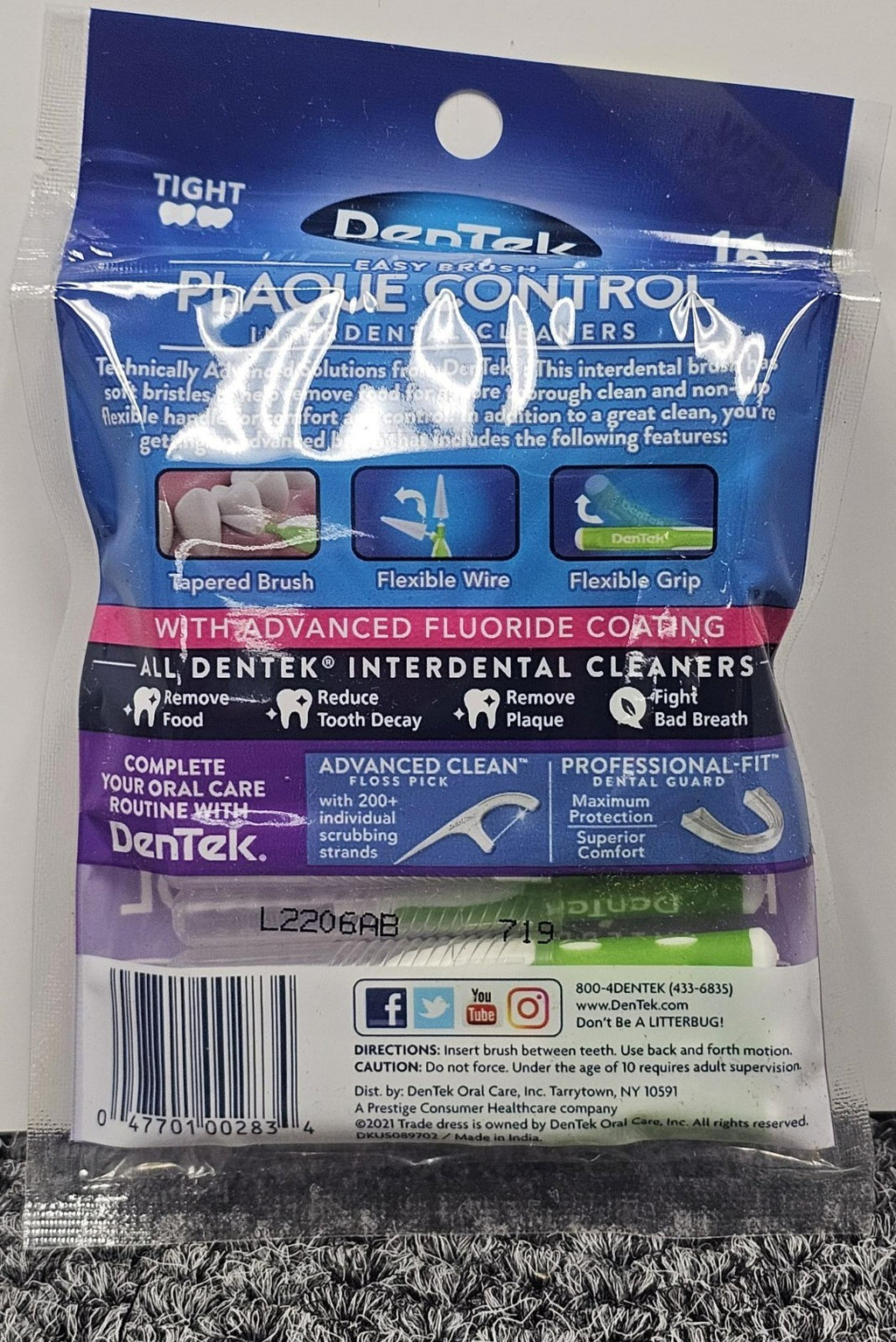 Dental Interdental Cleaners Mint Tight Brush Pack - 24 x 16 Count