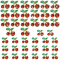 40Pcs 3D Cherry Nail Charms Rhinestones Glitter Gems for Nail Art & Manicure