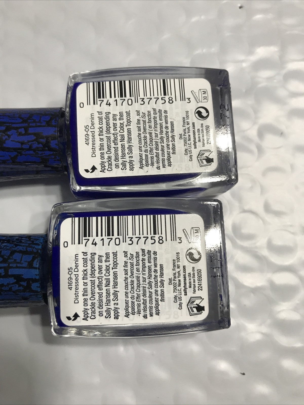 Sally Hansen Crackle Overcoat Nail Polish 05 Distressed Denim - 2 Pack