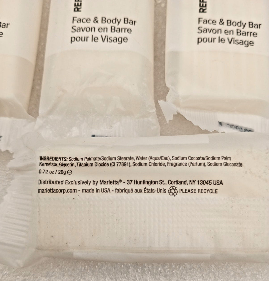 Unisex Citrus Scent Face & Body Soap - Travel Size 0.6 Oz Lot of 15