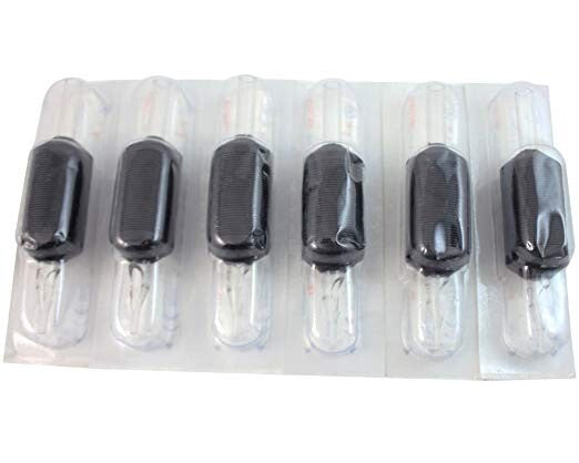 Disposable Tattoo Tubes 1 Inch Round/Flat/Diamond – 20 Pcs