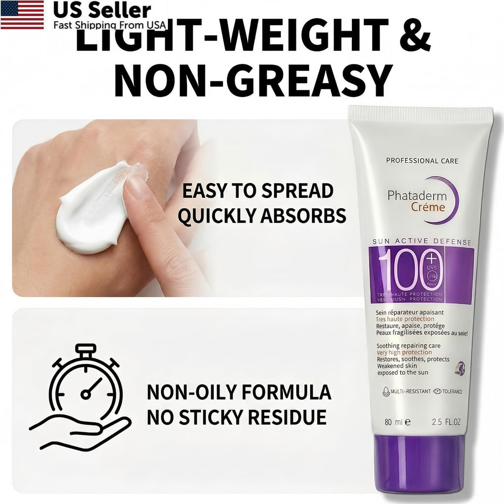 SPF 100 Broad Spectrum Face Sunscreen Moisturizing Cream 2.5 oz