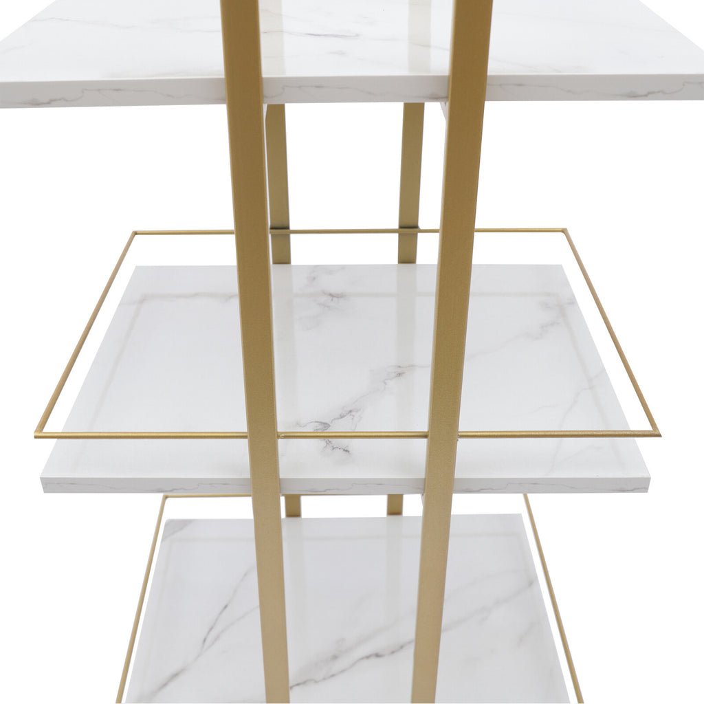Multi-Purpose Household Storage Cart with 3 Shelves on Wheels