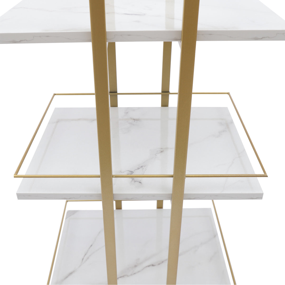 Multi-Purpose Household Storage Cart with 3 Shelves on Wheels