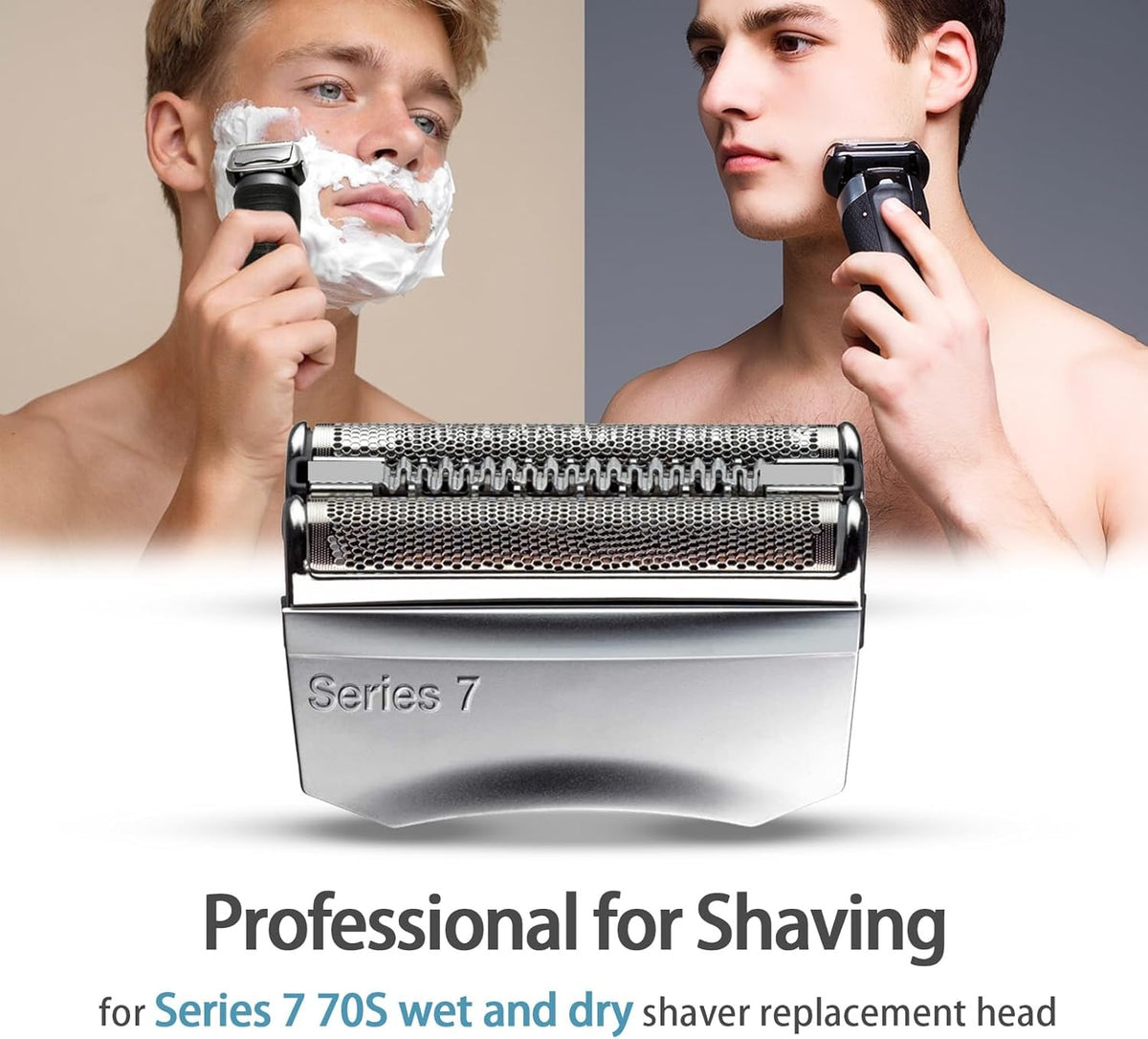 2 Pack Replacement Foil Cutter for Braun Series 7 Electric Shaver 70S