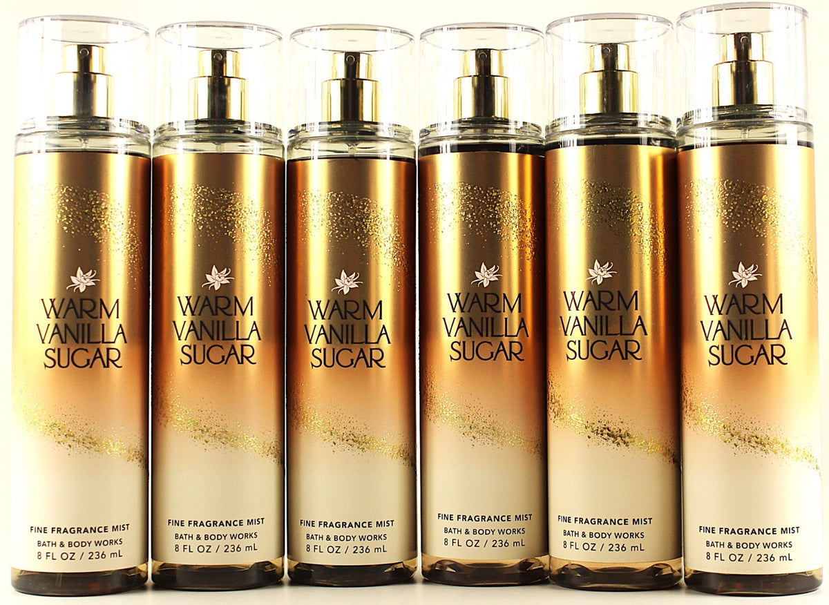 Set of 6 Vanilla & Floral Body Mist Sprays - 8oz each