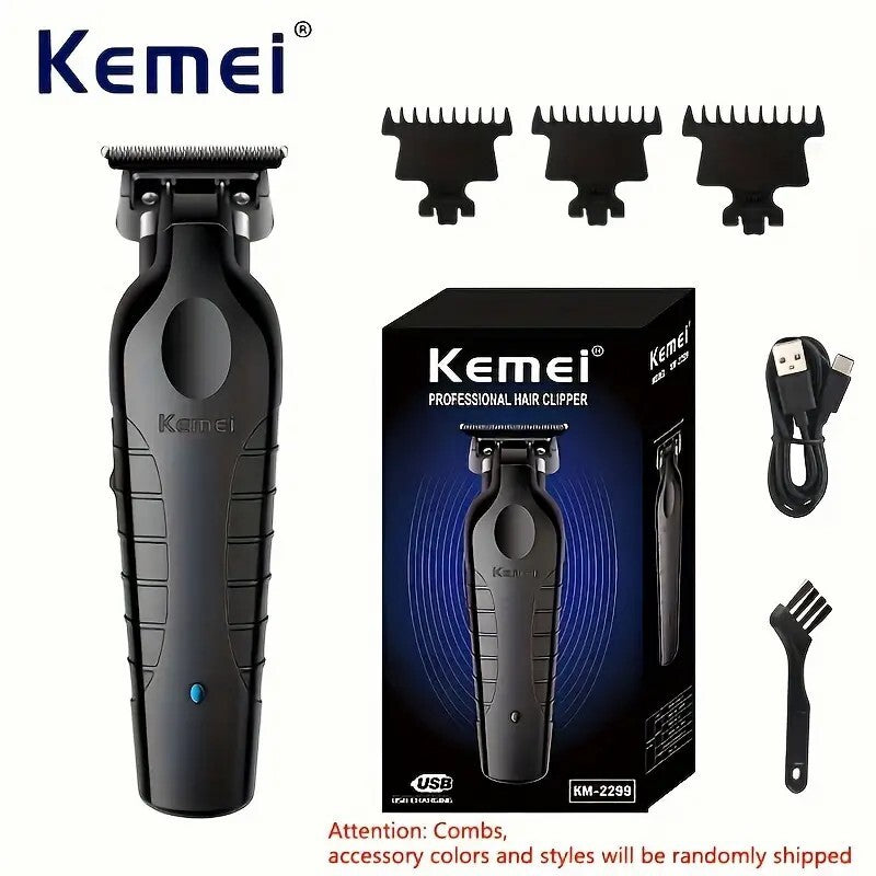 Cordless Hair Trimmer with Zero Gap Blade for Fades & Close Cuts