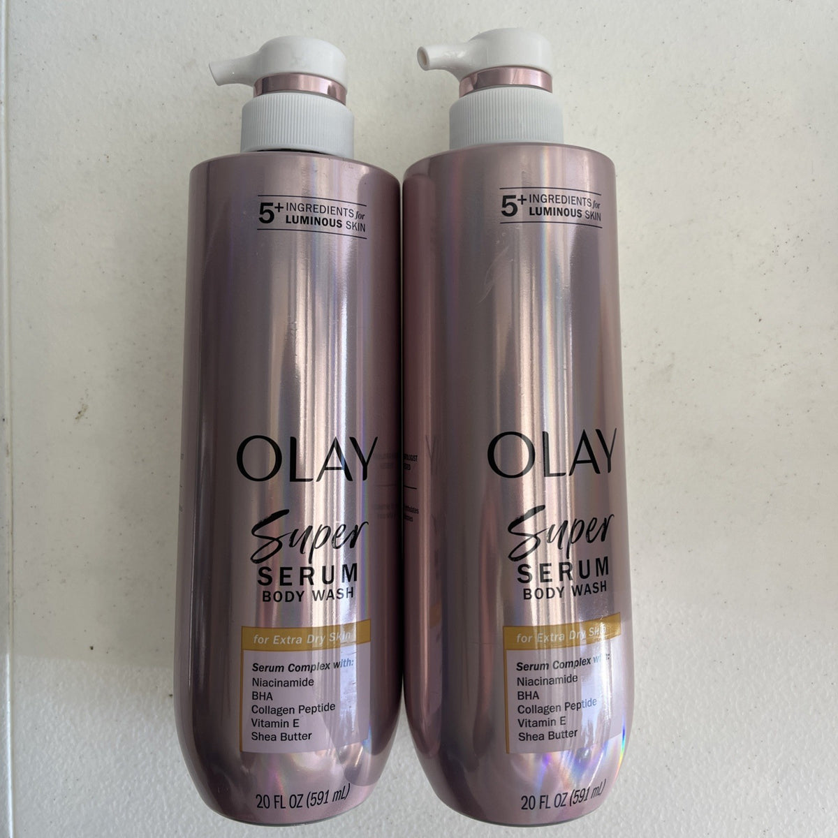 Olay Super Serum Body Wash 2 Pack - Nourishing for Normal & Dry Skin