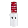 DND Gel Nail Polish Gold in Red UV/LED 476 - Long-lasting, No Chipping