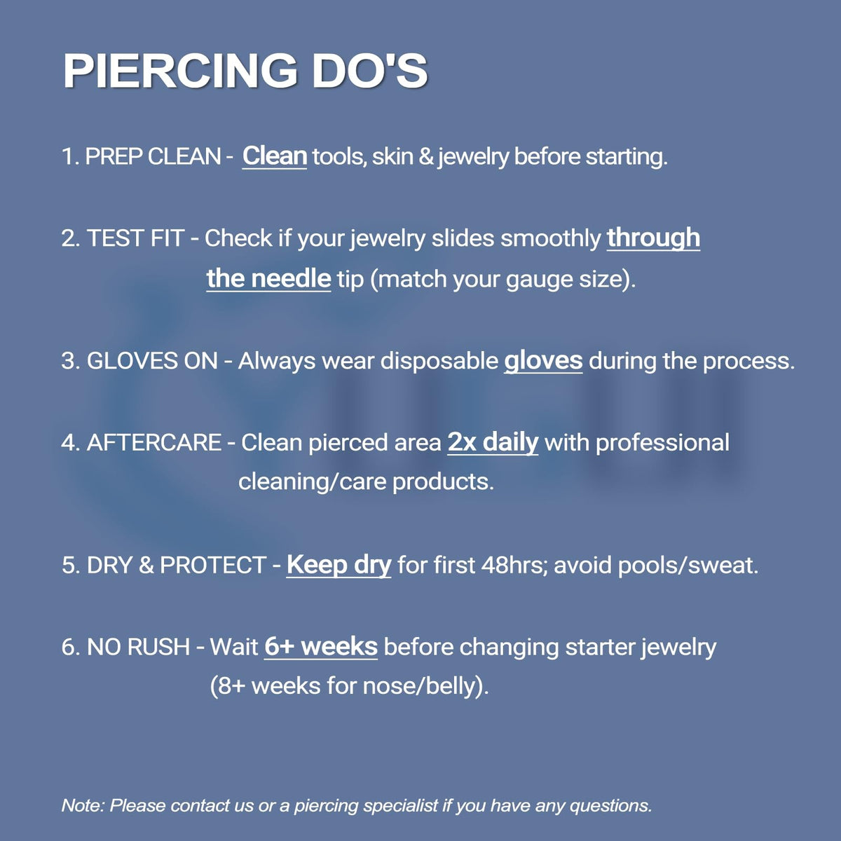 Nose Piercing Kit 20G/18G Set with Rings, Nails & Needles - Stainless Steel