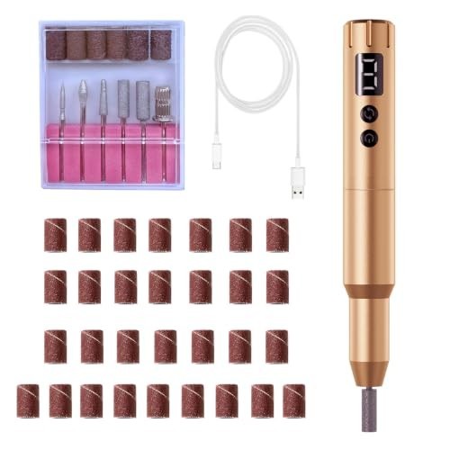 Rechargeable Electric Nail Drill File Kit for Professional Manicure & Pedicure