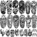 77 Sheets Christian Temporary Tattoos - Religious Crosses, Jesus & Angels