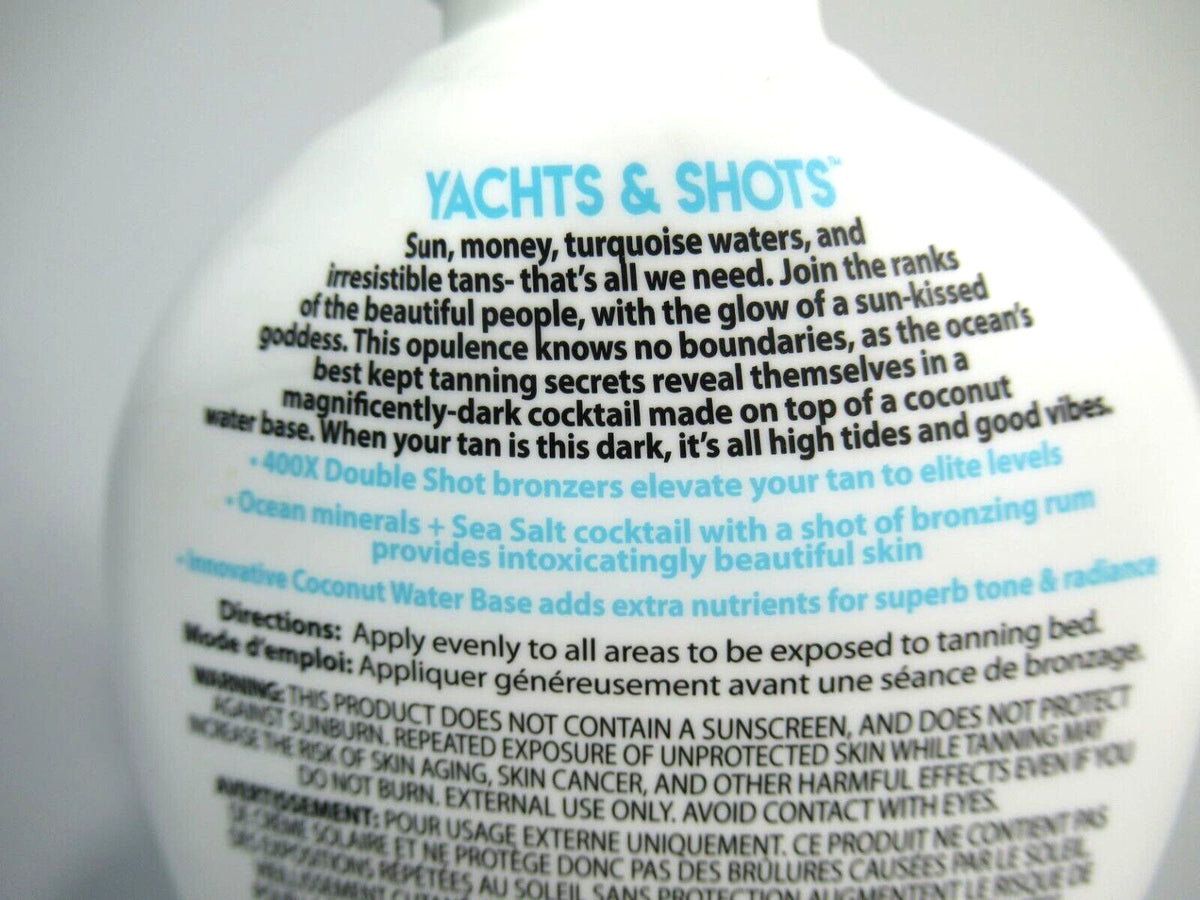 Dark Bronzers Tanning Lotion 7.5 oz Double Shot 400X Bronzer for Sunless Tanning