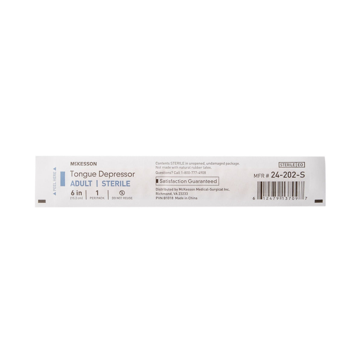 Wooden Tongue Depressors 6-Inch Pack of 100 - Natural, Safe & Sterile