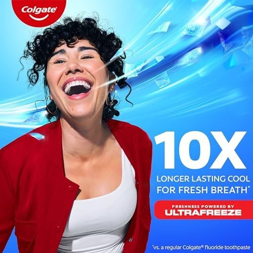 Fluoride Toothpaste with Mini Breath Strips - Clean Mint, 4 Pack, 6.3 oz