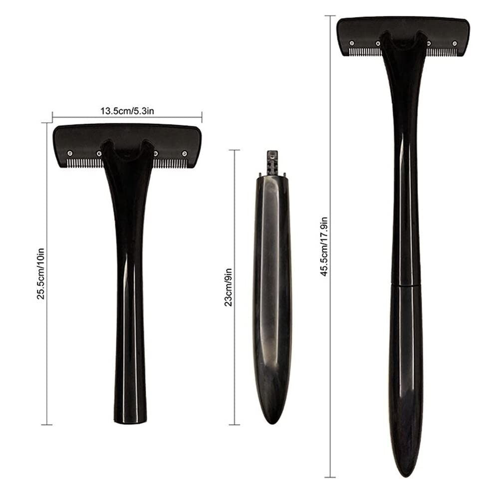 Men's Back Hair Shaver & Body Groomer Set with 17.9" Long Handle - Wet & Dry Trimmer