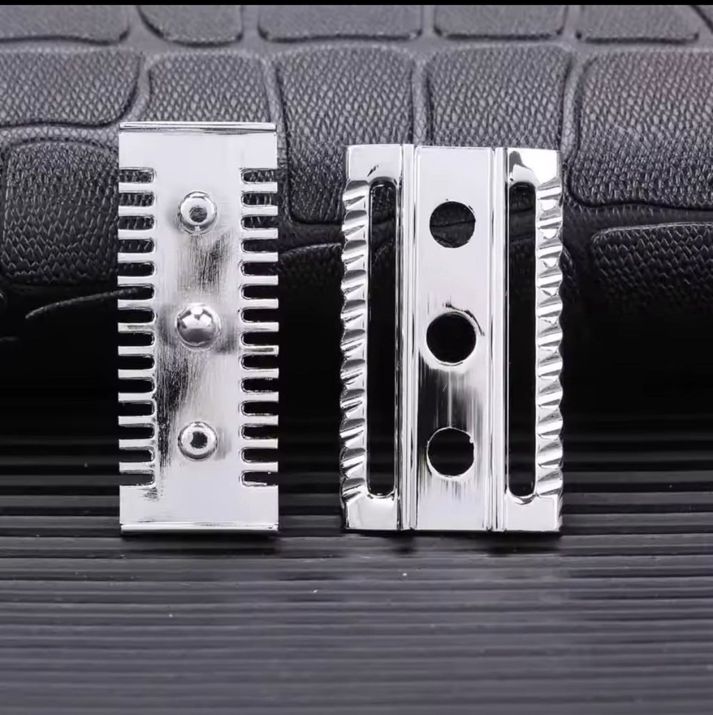 Yaqi Safety Razor Replacement Head for Slant Razors - Chrome Zinc Alloy