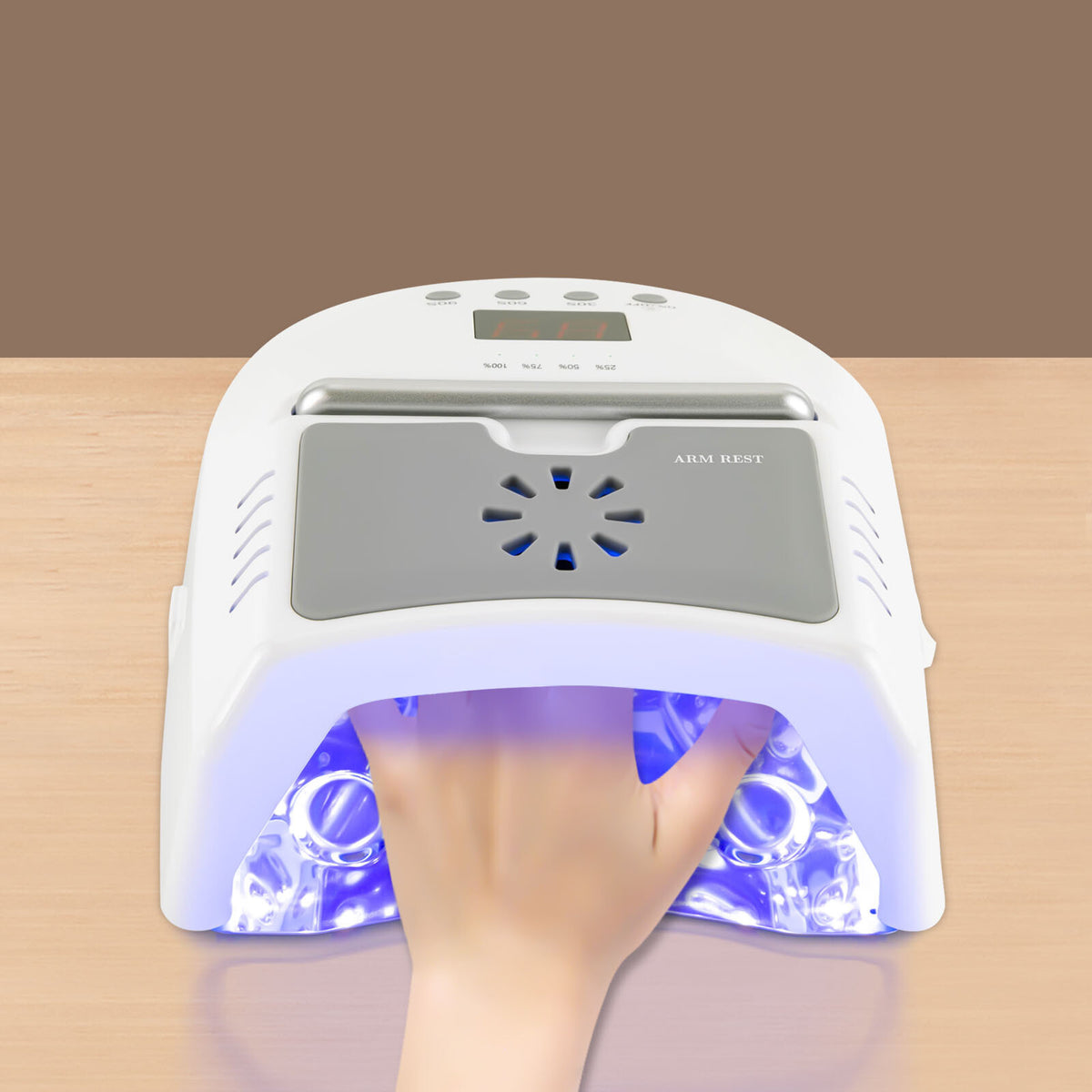 Wireless Rechargeable LED UV Nail Dryer Lamp 72W for Gel Polish
