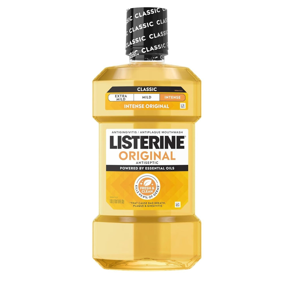 Antiseptic Mouthwash for Bad Breath & Plaque - 1L