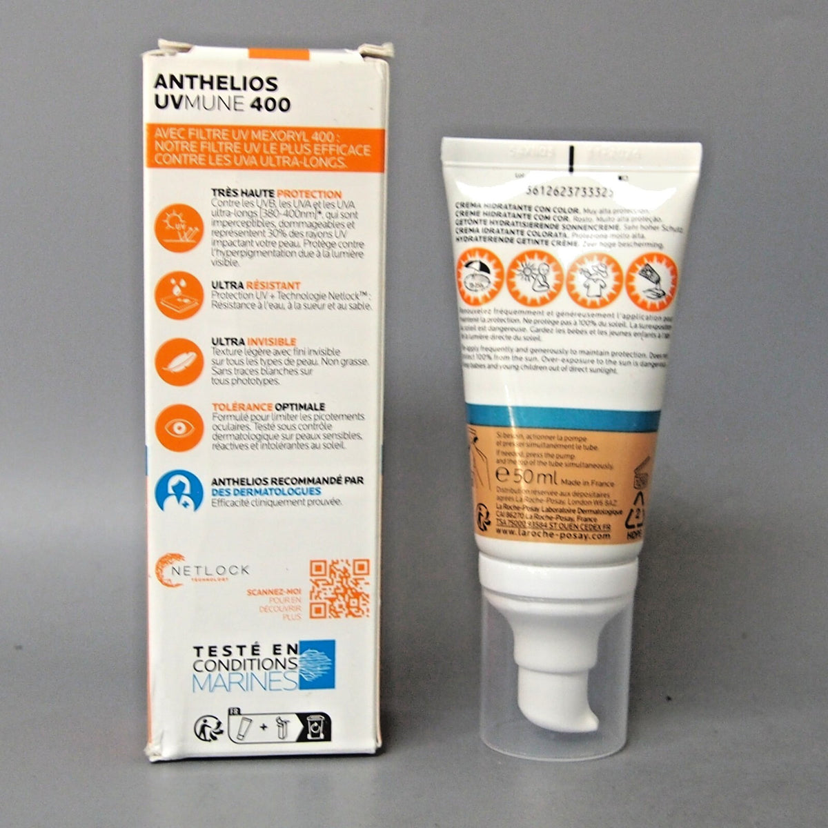 SPF 50+ Tinted Moisturizing Sunscreen Cream for Sensitive Skin 50ml