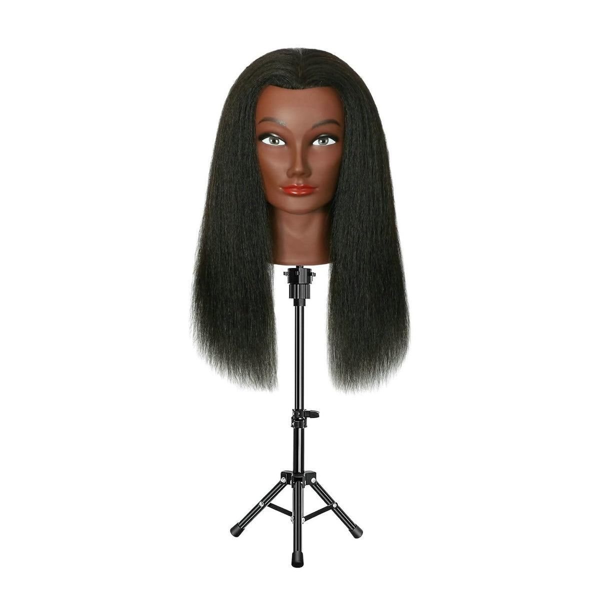 Mini Adjustable Wig Stand Tripod Holder for Mannequin Head Salon Display