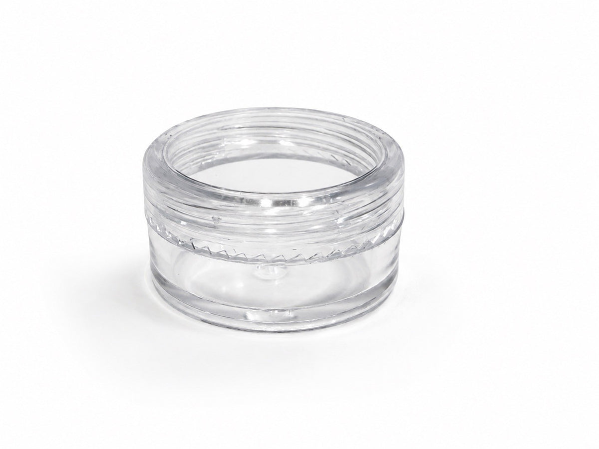 Bulk 500 Clear Plastic Wax & Balm Containers - Leak-Proof, Food Grade
