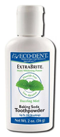 Baking Soda Toothpowder - Dazzling Mint, Fluoride-Free, 2 oz