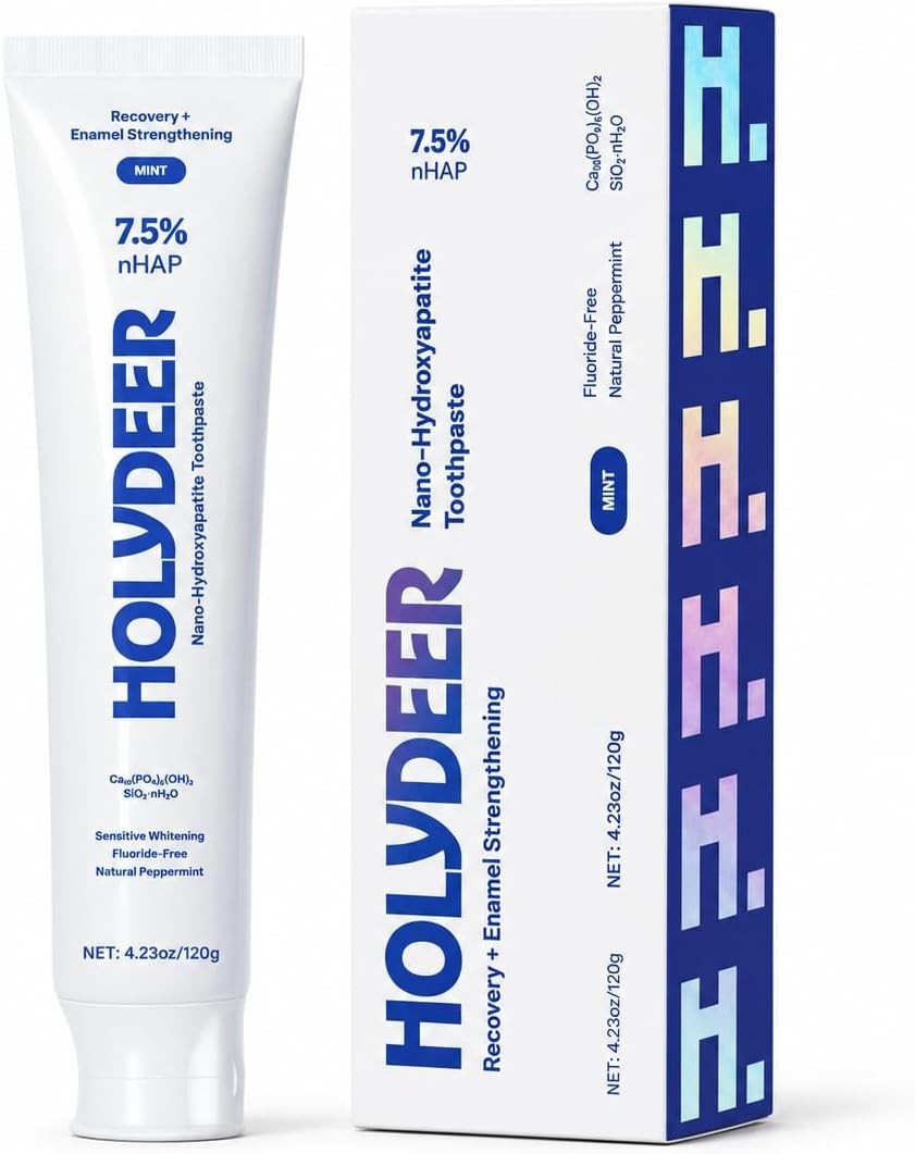 Nano-Hydroxyapatite Mint Toothpaste 7.5% Fluoride-Free Sensitive Whitening