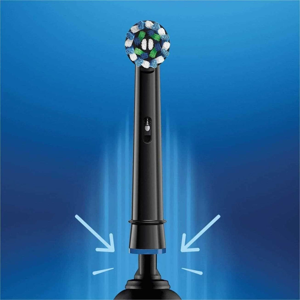 Electric Toothbrush Replacement Heads Black 8 Count - Compatible with Oral-B