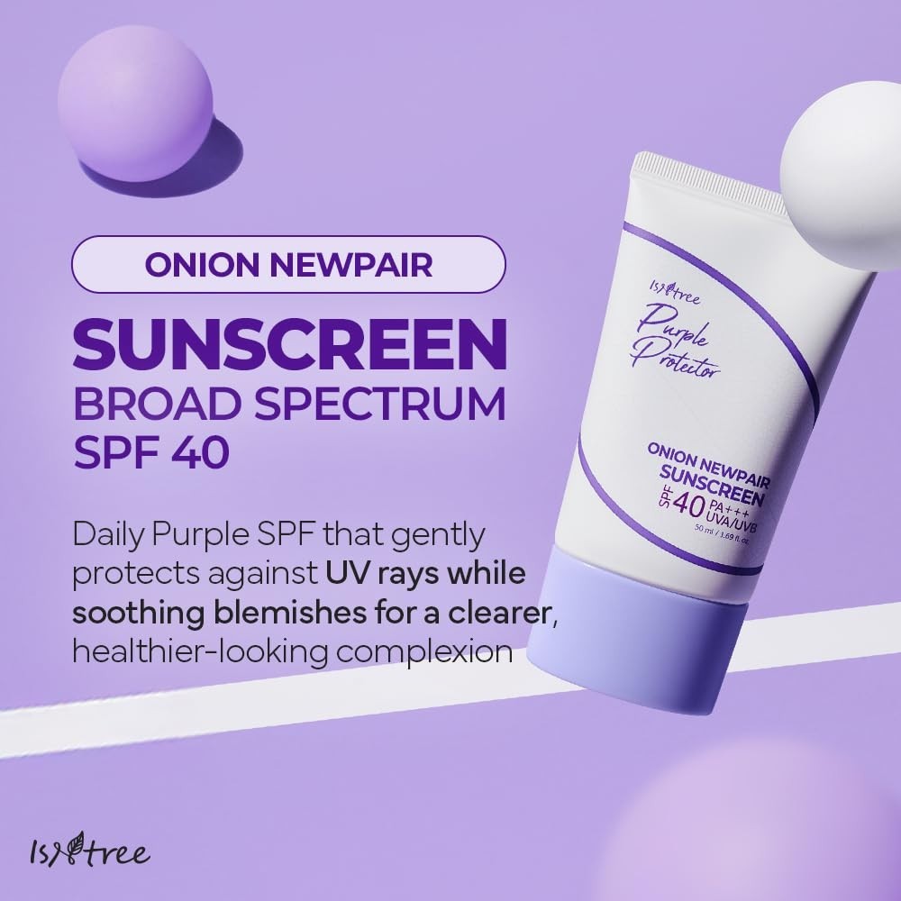 Onion Sunscreen SPF40 PA+++ 2-Pack, 50ml, Broad Spectrum Protection