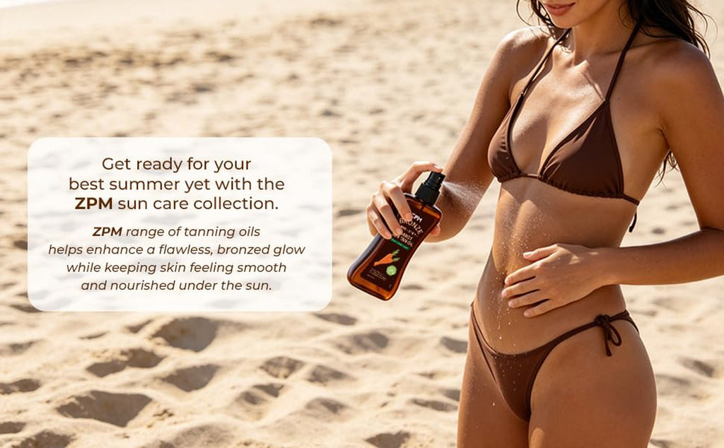 Carrot Sun Tanning Oil Spray for Outdoor Sun Tan Enhancement - Medium Deep