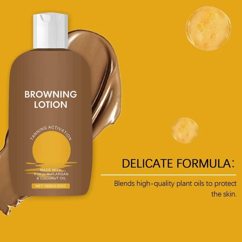 Deep Moisturizing Herbal Skin Tanning Lotion 100g for Face & Body