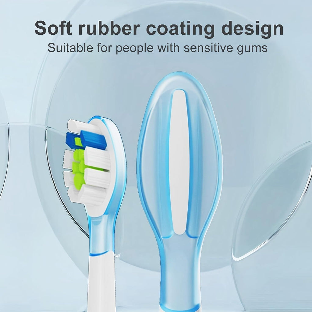 Replacement Toothbrush Heads for AquaSonic Vibe - Gentle on Gums, 6 Pack