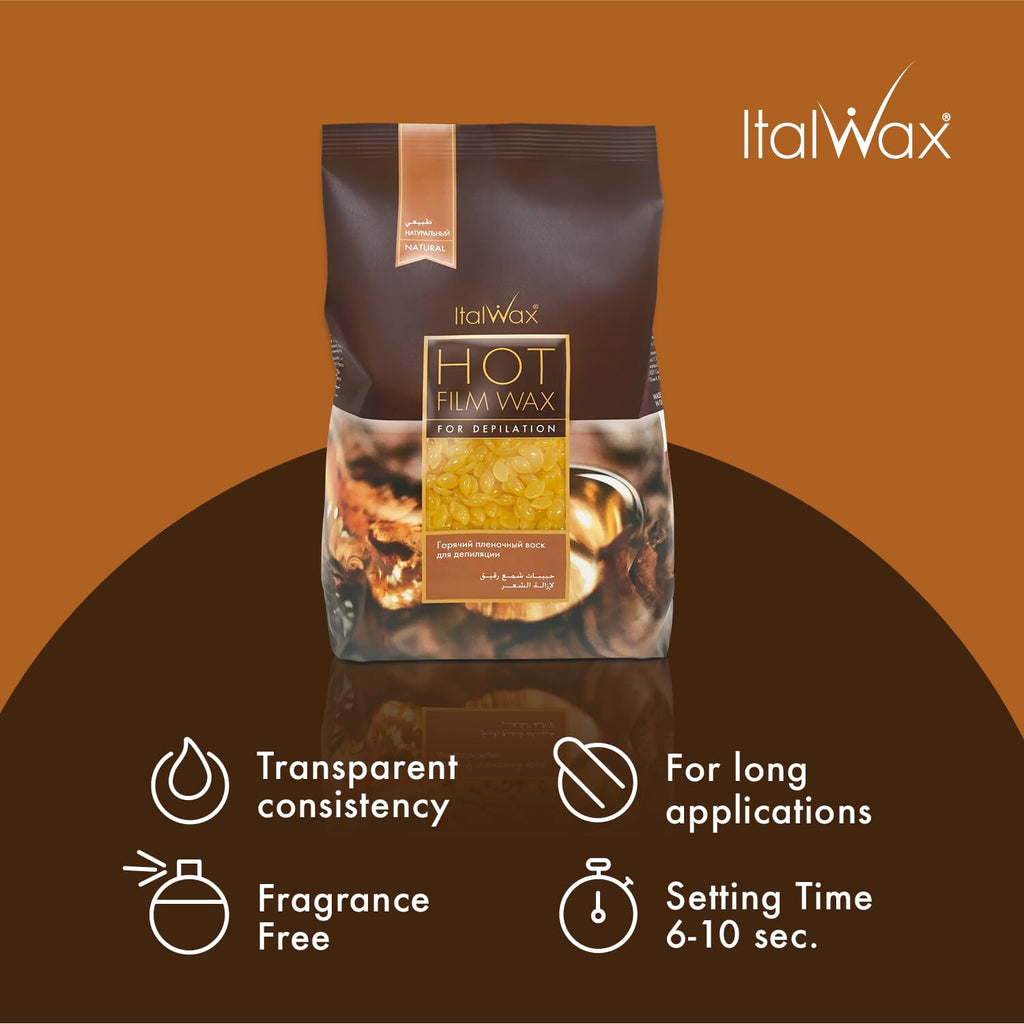 Natural Hard Wax Beads for Hair Removal 1kg - Painless, Long-Lasting Results