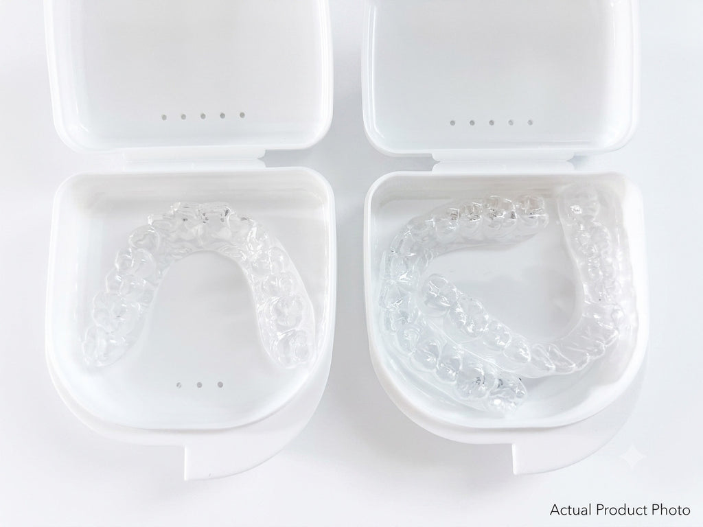 Custom Clear Teeth Retainers Set for Upper & Lower Teeth - Professional Quality
