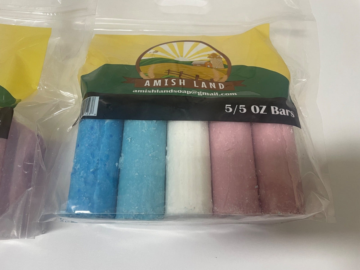 Amish Land 10 Pack Large 5 oz Fresh Fragrance Bath & Body Bar Soaps