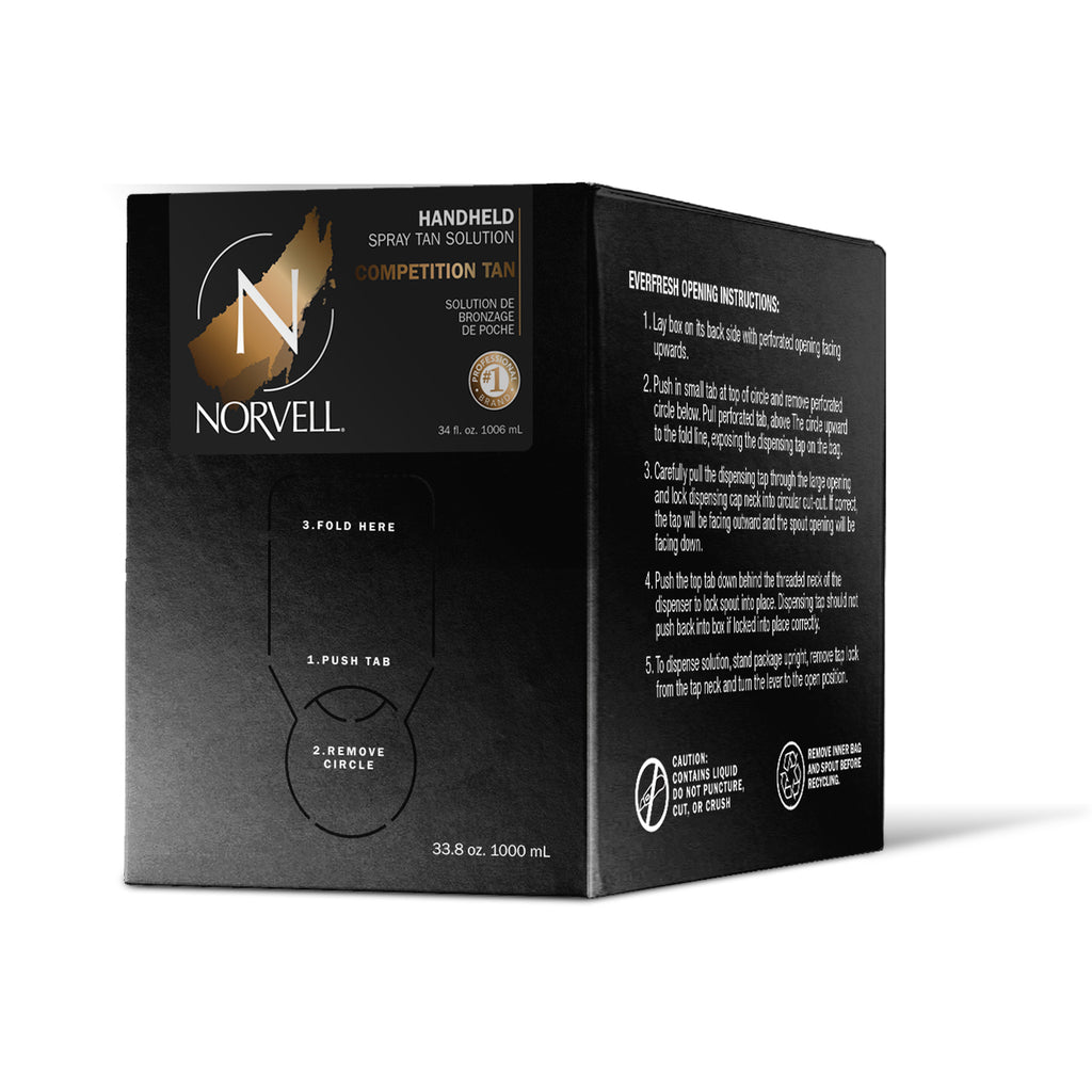 Competition Spray Tan Solution - 1 Liter Sunless Tanning for Stage & Contest