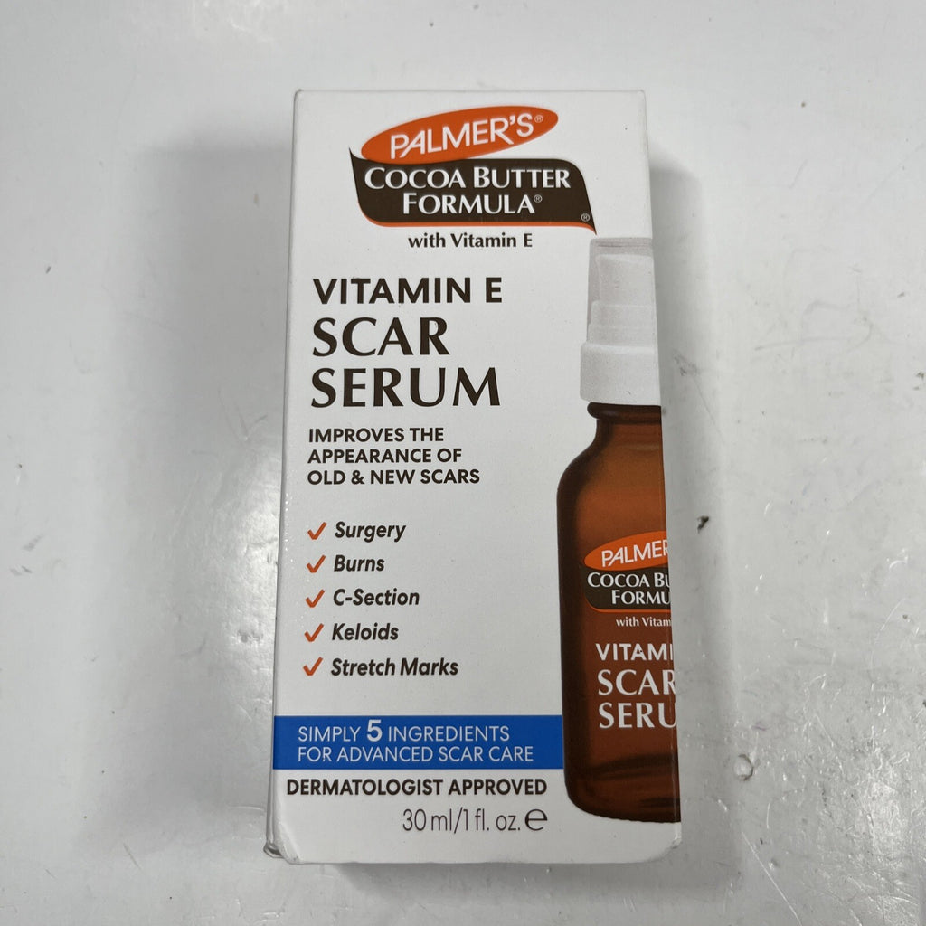 Cocoa Butter Scar Serum with Vitamin E - Reduces Scars 1 Oz