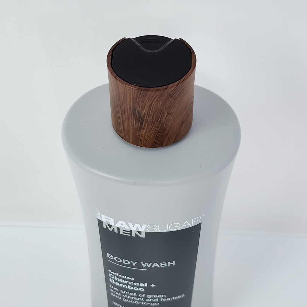 Raw Sugar Men Body Wash Activated Charcoal Bamboo 25 Fl Oz 3 Pack